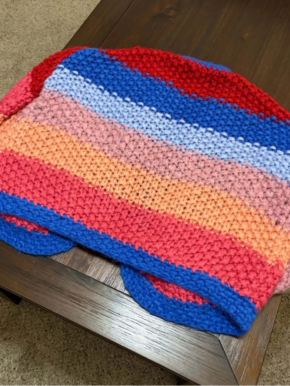 Blank NYC Catch The Rainbow Cardigan Multi Color Chunky Knit Sweater - Picture 9 of 14